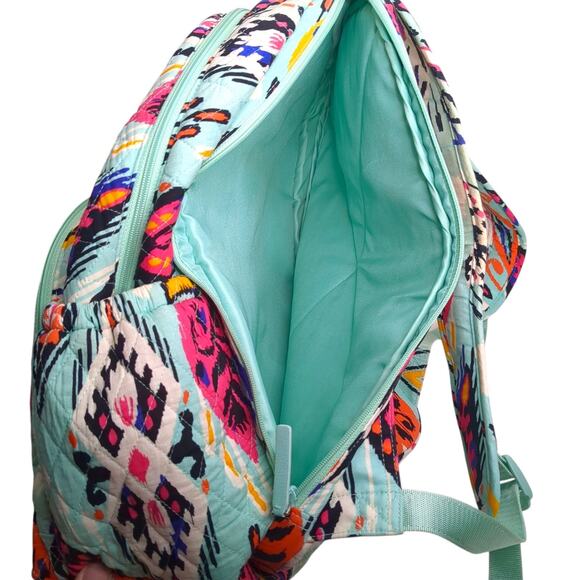 Vera Bradley XL Essential Backpack School Laptop Padded Backpack Pueblo Pattern - Picture 5 of 9